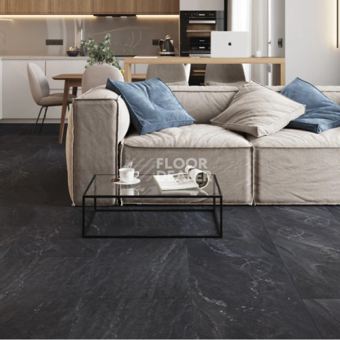 Ceramo Vinilam Stone 8 мм 91910 Неаполитанский Черный фото 5 | FLOORDEALER